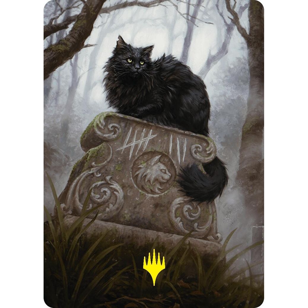 Image for Nine-Lives Familiar 2 Art Card (36/54) (Gold-Stamped Planeswalker Symbol) (36) (ASFDN) - Magic: The Gathering