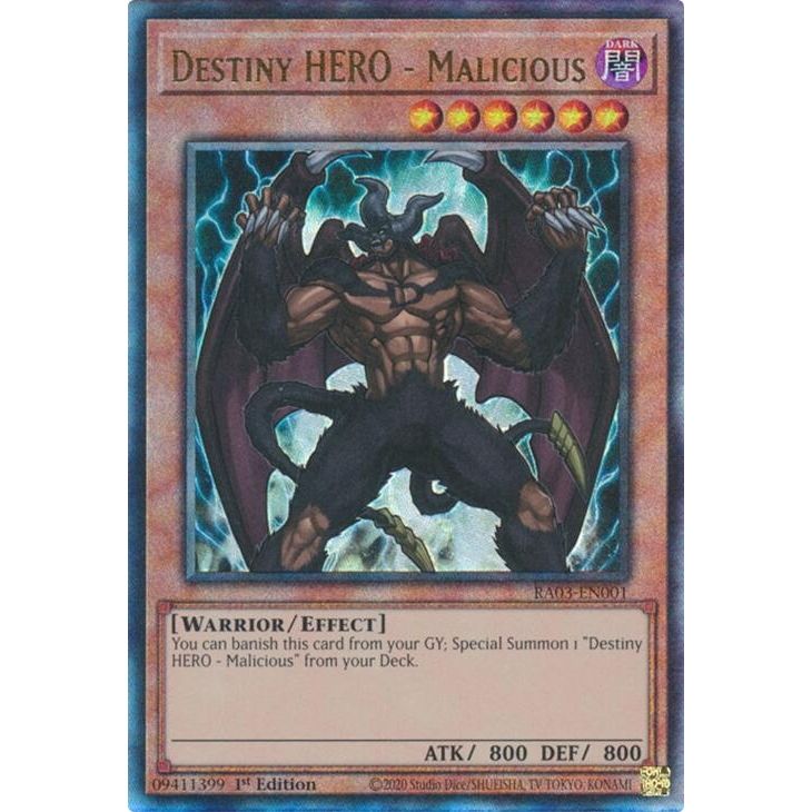 Image for Destiny HERO - Malicious (PUR) (RA03-EN001) - YuGiOh