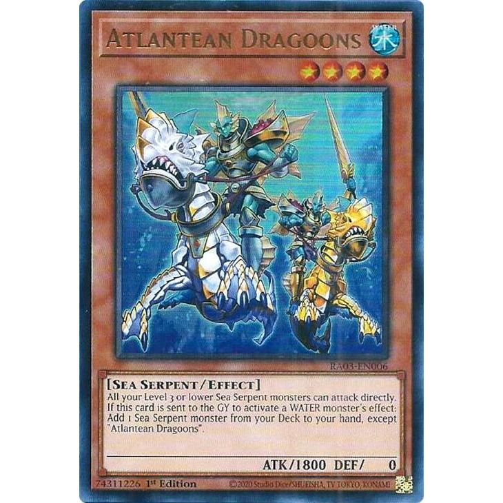 Image for Atlantean Dragoons (UR) (RA03-EN006) - YuGiOh