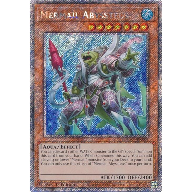 Image for Mermail Abyssteus (Platinum Secret Rare) (RA03-EN007) - YuGiOh