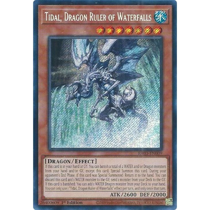 Image for Tidal, Dragon Ruler of Waterfalls (Secret Rare) (RA03-EN009) - YuGiOh