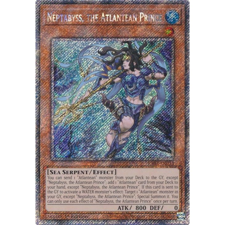 Image for Neptabyss, the Atlantean Prince (Platinum Secret Rare) (RA03-EN013) - YuGiOh
