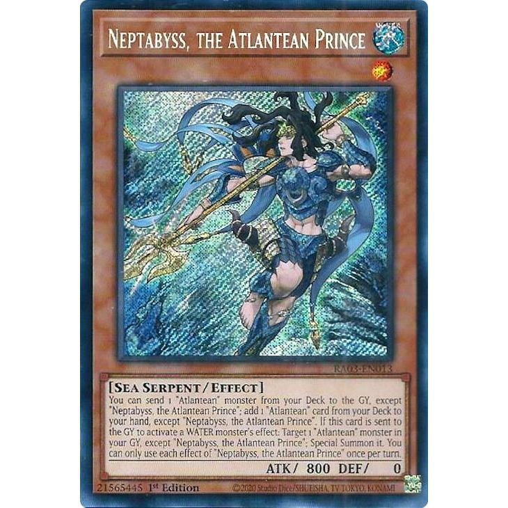 Image for Neptabyss, the Atlantean Prince (Secret Rare) (RA03-EN013) - YuGiOh