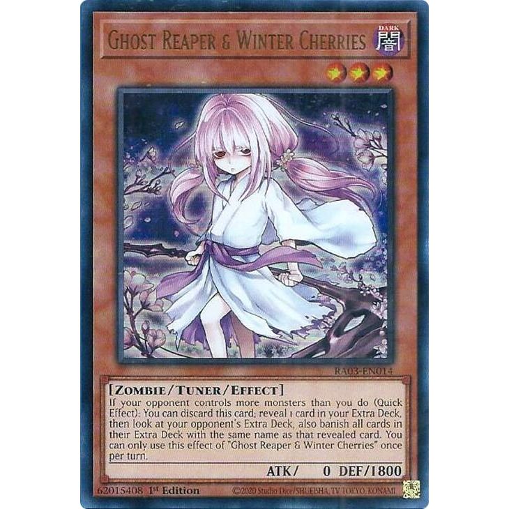 Image for Ghost Reaper & Winter Cherries (Alternate Art) (UR) (RA03-EN014) - YuGiOh