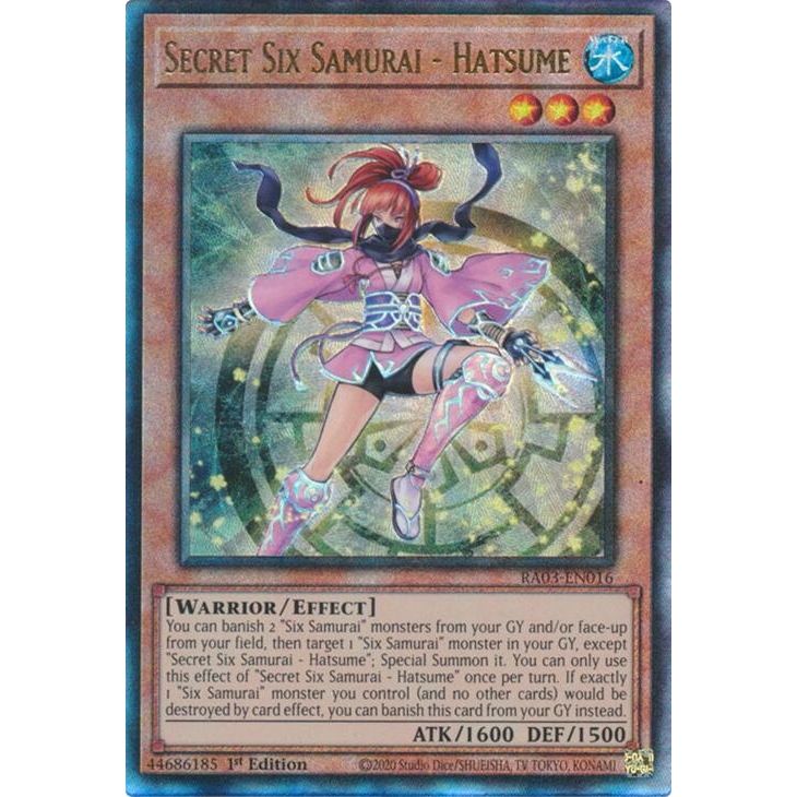 Image for Secret Six Samurai - Hatsume (PUR) (RA03-EN016) - YuGiOh