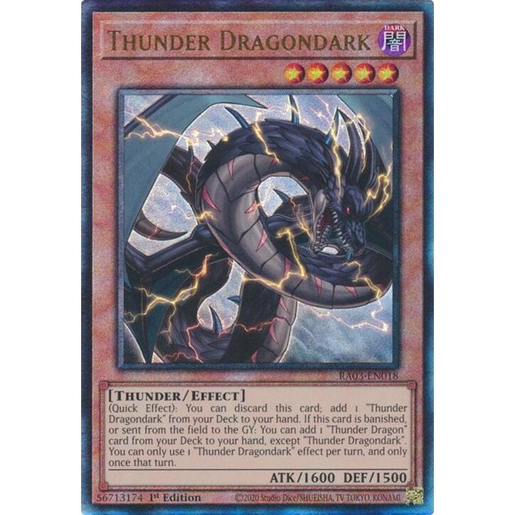 Image for Thunder Dragondark (PUR) (RA03-EN018) - YuGiOh