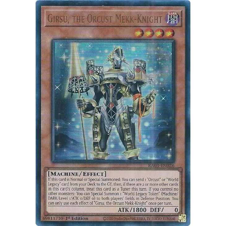 Image for Girsu, the Orcust Mekk-Knight (UR) (RA03-EN026) - YuGiOh