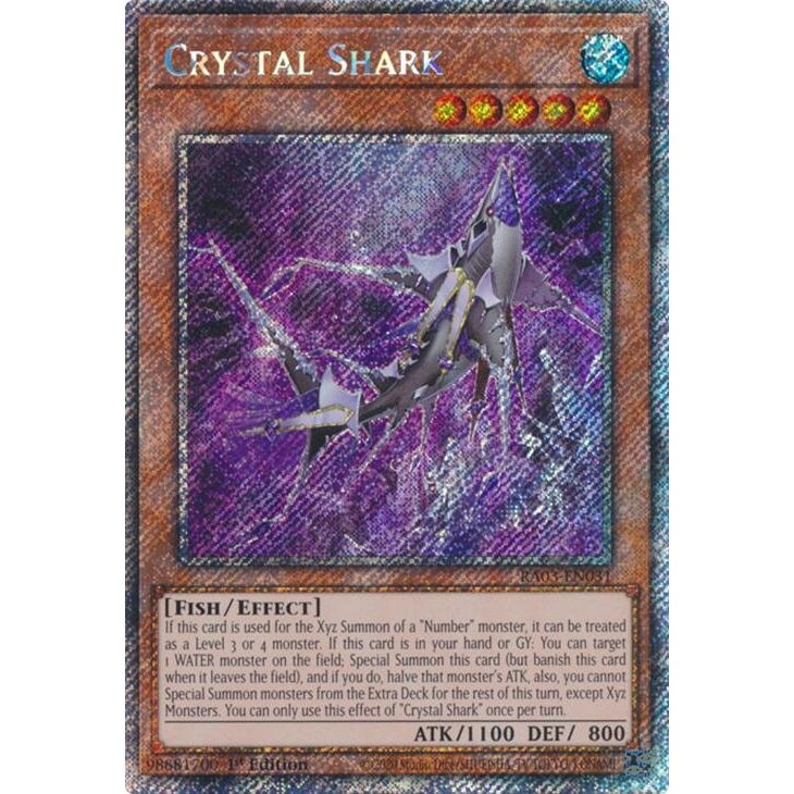 Image for Crystal Shark (Platinum Secret Rare) (RA03-EN031) - YuGiOh