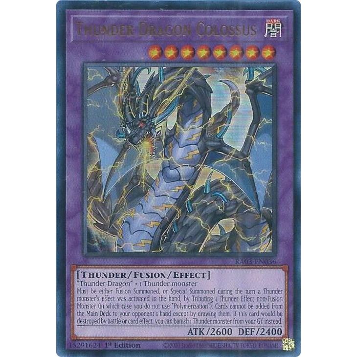 Image for Thunder Dragon Colossus (UR) (RA03-EN036) - YuGiOh