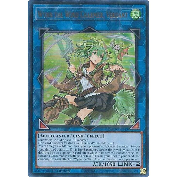 Image for Wynn the Wind Charmer, Verdant (UR) (RA03-EN045) - YuGiOh