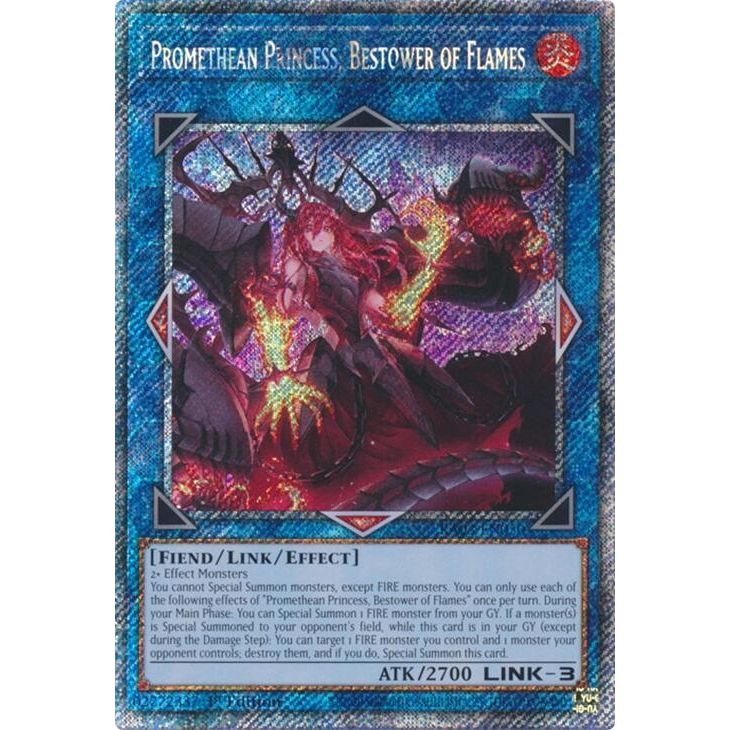 Image for Promethean Princess, Bestower of Flames (Platinum Secret Rare) (RA03-EN050) - YuGiOh