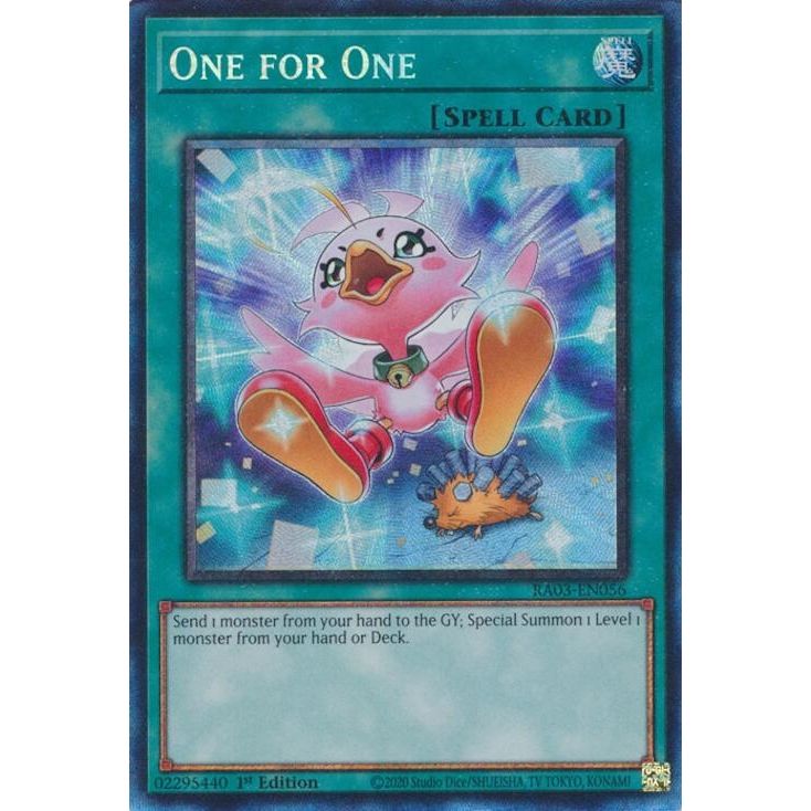 Image for One for One (Alternate Art) (PCR) (RA03-EN056) - YuGiOh
