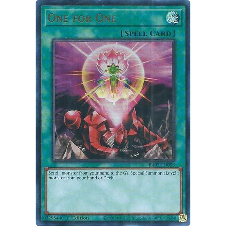 Image for One for One (UR) (RA03-EN056) - YuGiOh