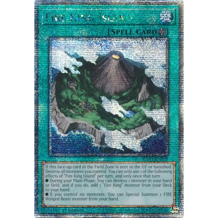 Image for Fire King Island (Quarter Century Secret Rare) (RA03-EN059) - YuGiOh