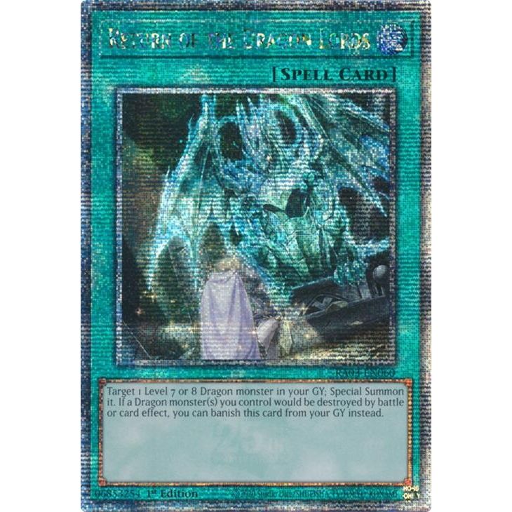 Image for Return of the Dragon Lords (Quarter Century Secret Rare) (RA03-EN060) - YuGiOh