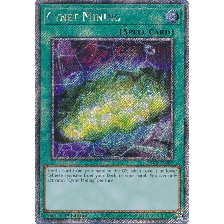 Image for Cynet Mining (Platinum Secret Rare) (RA03-EN067) - YuGiOh