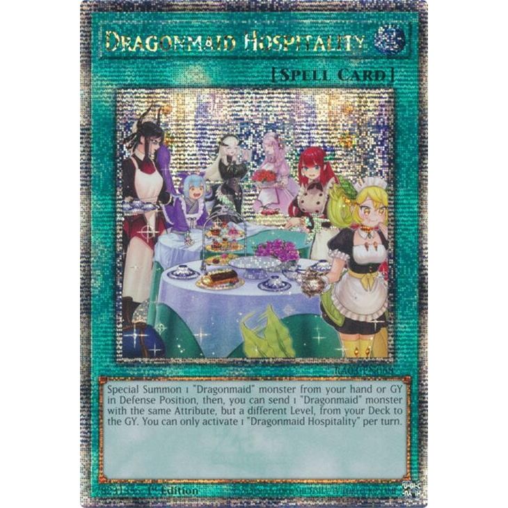 Image for Dragonmaid Hospitality (Alternate Art) (Quarter Century Secret Rare) (RA03-EN068) - YuGiOh