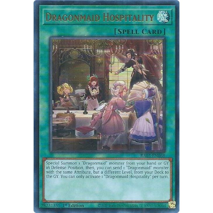 Image for Dragonmaid Hospitality (UR) (RA03-EN068) - YuGiOh