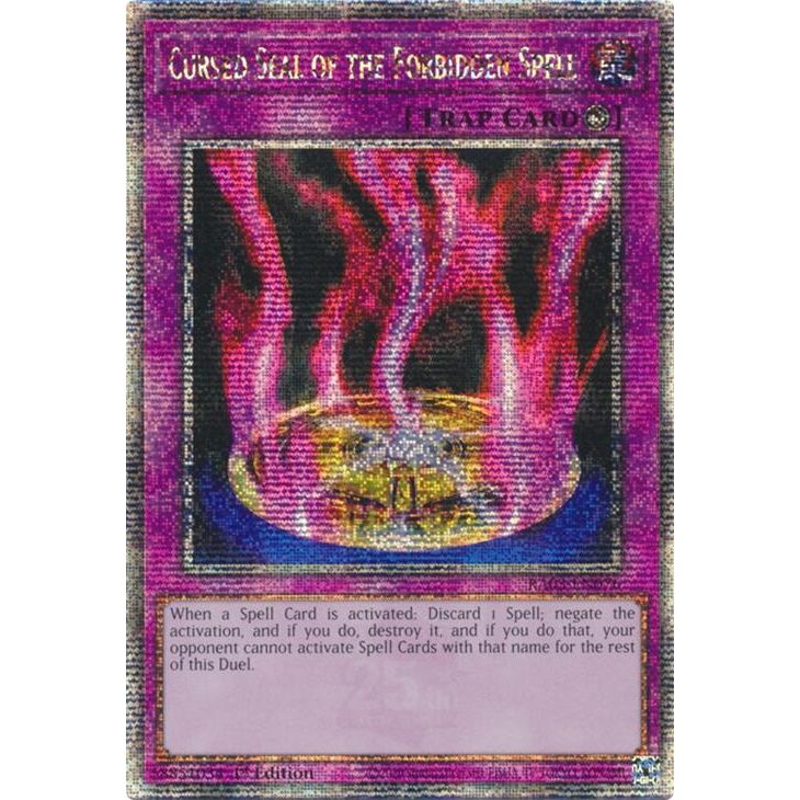 Image for Cursed Seal of the Forbidden Spell (Quarter Century Secret Rare) (RA03-EN076) - YuGiOh