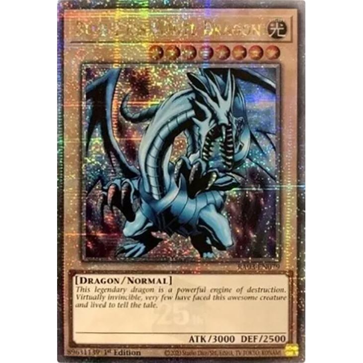 Image for Blue-Eyes White Dragon (Quarter Century Secret Rare) (RA03-EN079) - YuGiOh