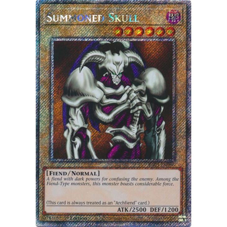 Image for Summoned Skull (Platinum Secret Rare) (RA03-EN086) - YuGiOh