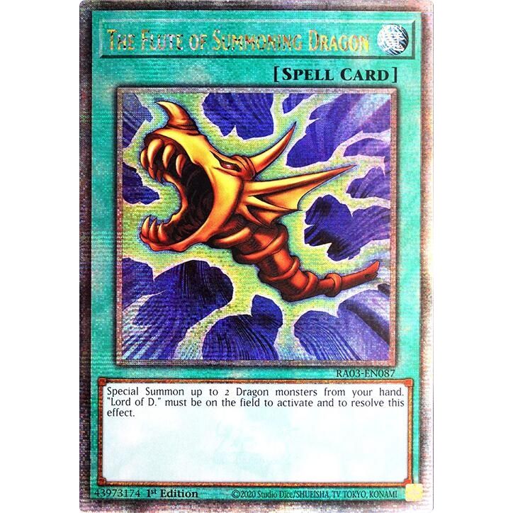 Image for The Flute of Summoning Dragon (Quarter Century Secret Rare) (RA03-EN087) - YuGiOh