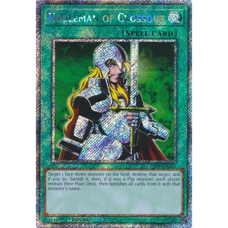 Image for Nobleman of Crossout (Platinum Secret Rare) (RA03-EN102) - YuGiOh