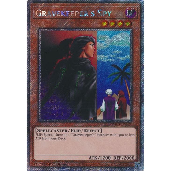 Image for Gravekeeper's Spy (Platinum Secret Rare) (RA03-EN121) - YuGiOh