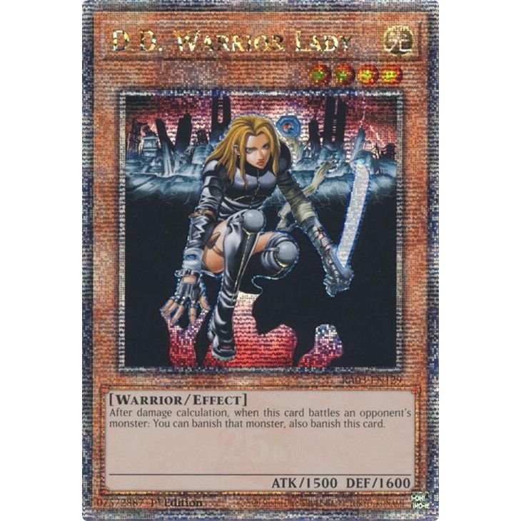 Image for D.D. Warrior Lady (Quarter Century Secret Rare) (RA03-EN129) - YuGiOh