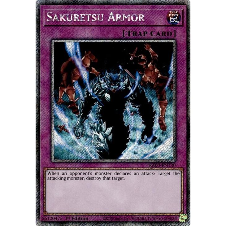 Image for Sakuretsu Armor (Platinum Secret Rare) (RA03-EN130) - YuGiOh
