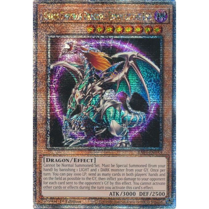 Image for Chaos Emperor Dragon - Envoy of the End (Quarter Century Secret Rare) (RA03-EN133) - YuGiOh