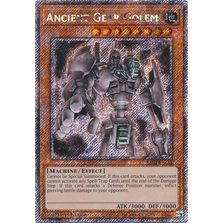 Image for Ancient Gear Golem (Platinum Secret Rare) (RA03-EN151) - YuGiOh