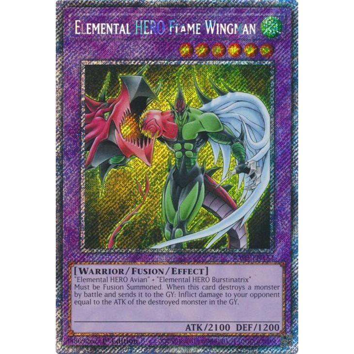 Image for Elemental HERO Flame Wingman (Platinum Secret Rare) (RA03-EN152) - YuGiOh
