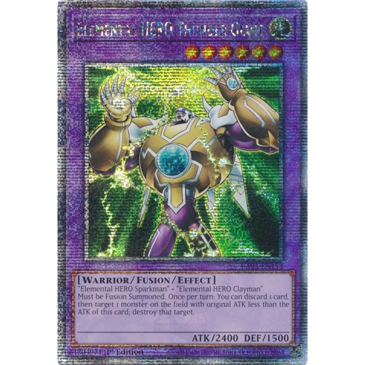 Image for Elemental HERO Thunder Giant (Quarter Century Secret Rare) (RA03-EN153) - YuGiOh