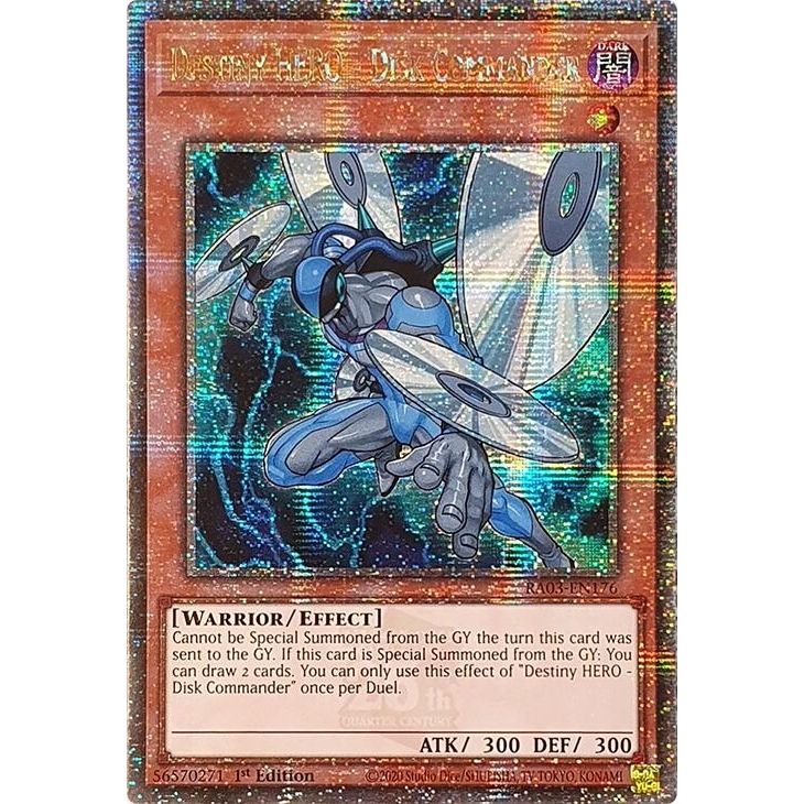 Image for Destiny HERO - Disk Commander (Quarter Century Secret Rare) (RA03-EN176) - YuGiOh