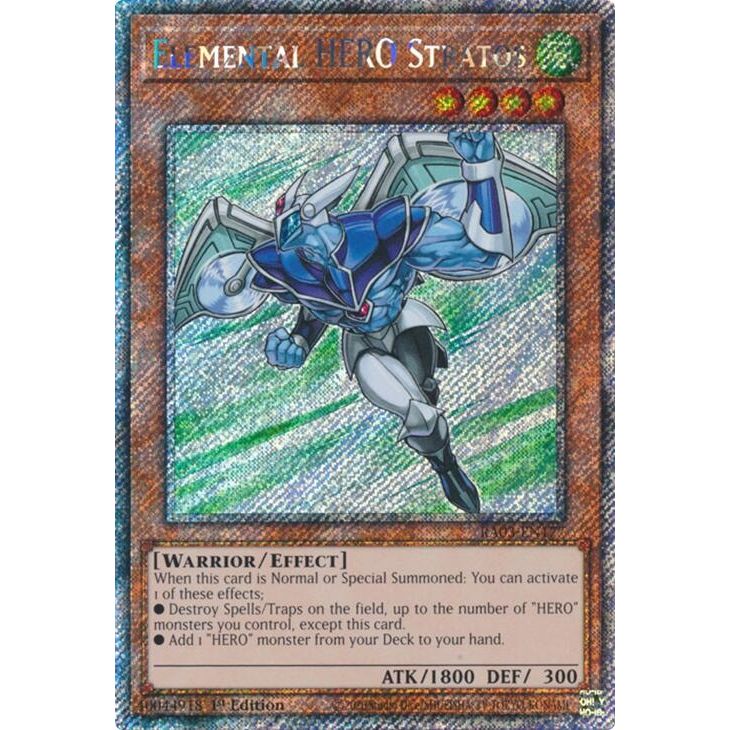 Image for Elemental HERO Stratos (Platinum Secret Rare) (RA03-EN177) - YuGiOh