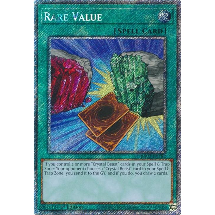 Image for Rare Value (Platinum Secret Rare) (RA03-EN182) - YuGiOh