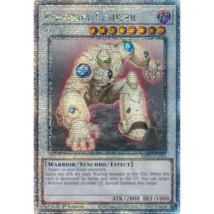 Image for Colossal Fighter (Quarter Century Secret Rare) (RA03-EN200) - YuGiOh