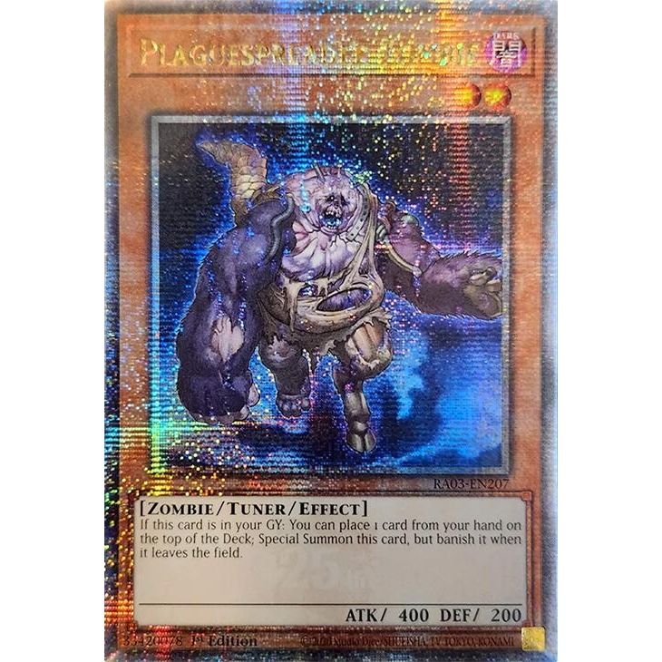 Image for Plaguespreader Zombie (Quarter Century Secret Rare) (RA03-EN207) - YuGiOh