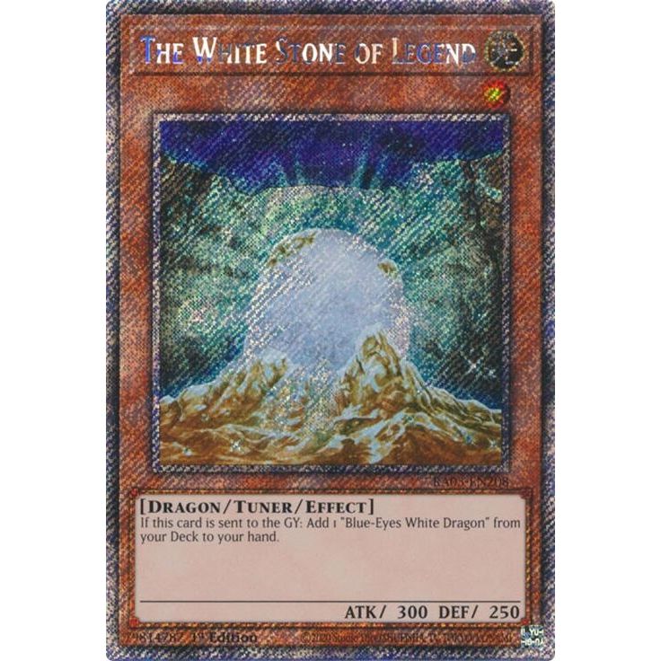 Image for The White Stone of Legend (Platinum Secret Rare) (RA03-EN208) - YuGiOh