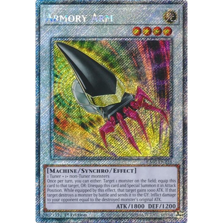 Image for Armory Arm (Platinum Secret Rare) (RA03-EN213) - YuGiOh