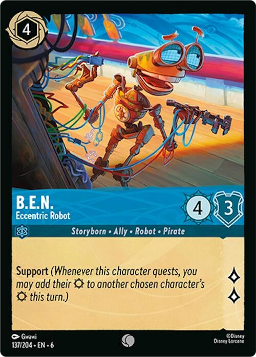 Image for B.E.N. - Eccentric Robot (137/204) (6) - Disney Lorcana