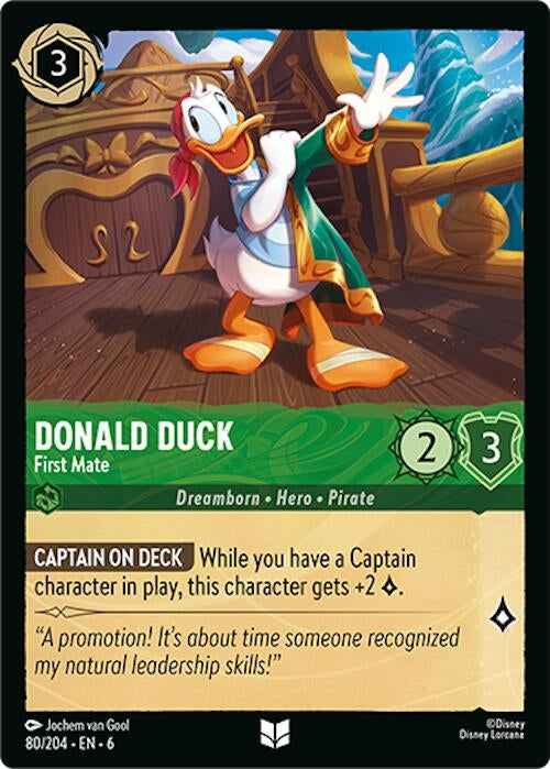 Image for Donald Duck - First Mate (80/204) (6) - Disney Lorcana