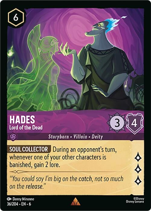 Image for Hades - Lord of the Dead (36/204) (6) - Disney Lorcana