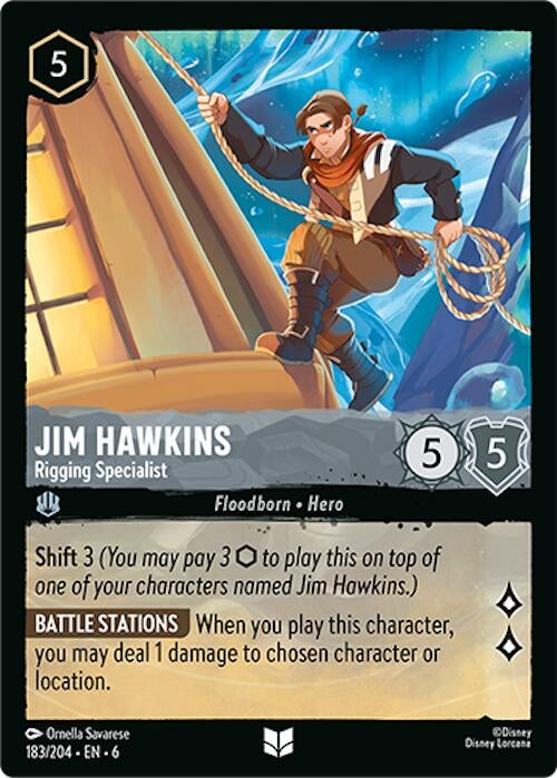 Image for Jim Hawkins - Rigging Specialist (183/204) (6) - Disney Lorcana