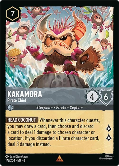 Image for Kakamora - Pirate Chief (172/204) (6) - Disney Lorcana