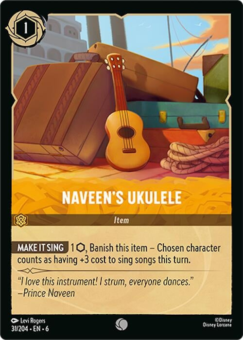 Image for Naveen's Ukulele (31/204) (6) - Disney Lorcana