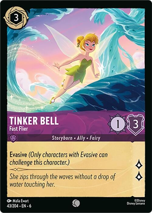 Image for Tinker Bell - Fast Flier (43/204) (6) - Disney Lorcana