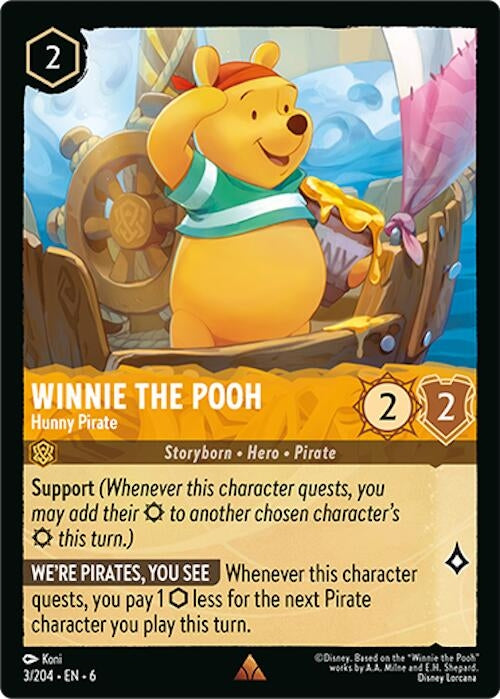 Image for Winnie the Pooh - Hunny Pirate (3/204) (6) - Disney Lorcana