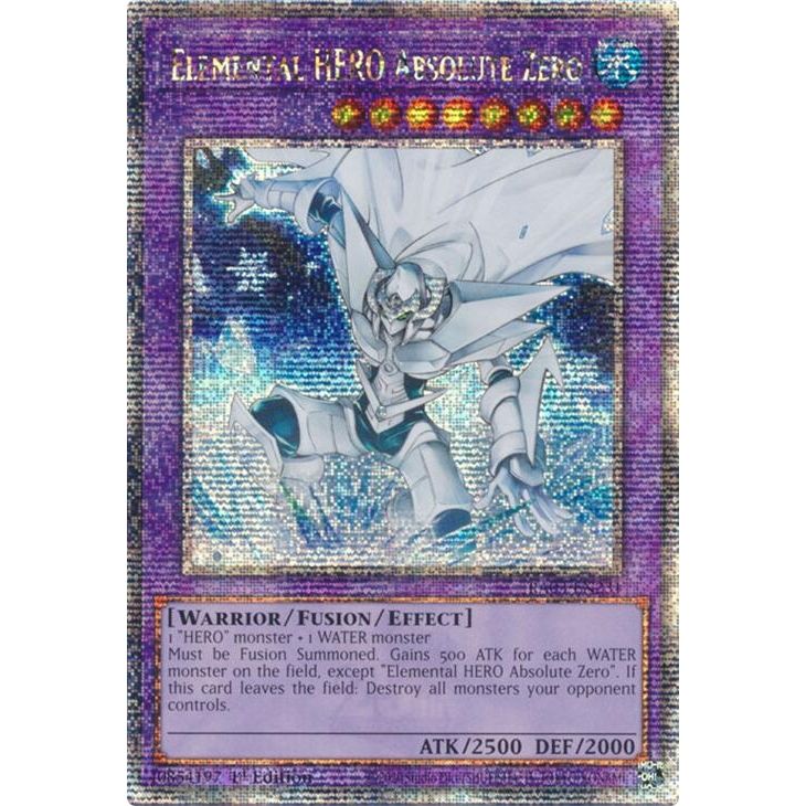Image for Elemental HERO Absolute Zero (Quarter Century Secret Rare) (RA03-EN231) - YuGiOh